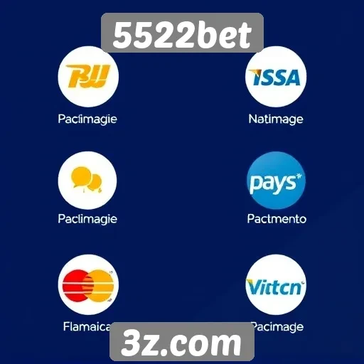 Métodos de pagamento aceitos no 5522bet